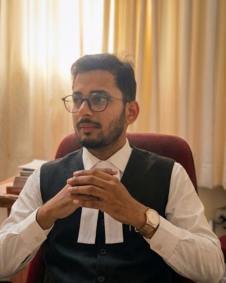 Advocate Shivanshu K. Srivastava in his chamber